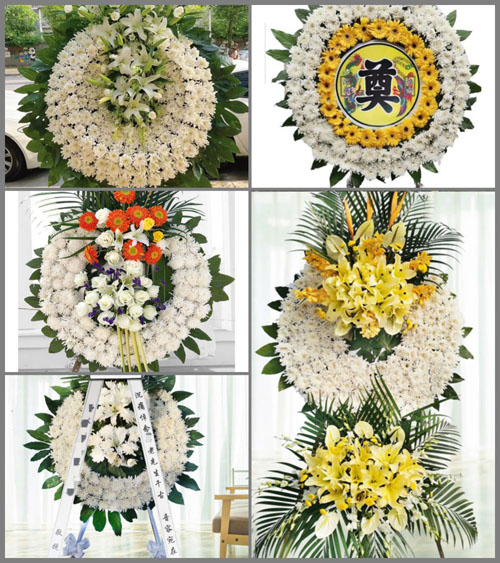河南南阳新野县施庵镇施庵村花圈速递